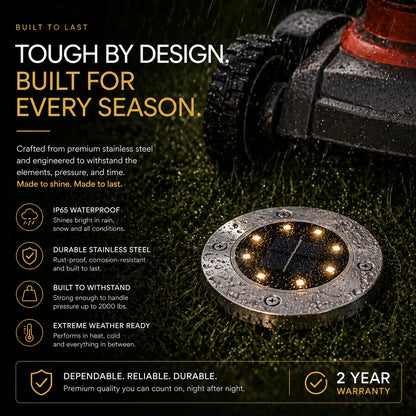 Solara Garden LED Lights – 4-Piece Luxury Garden & Pathway Illumination Set